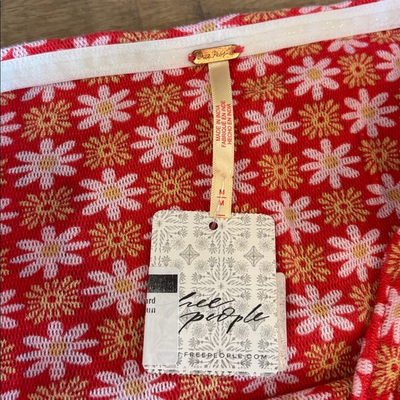 Free People Boulevard Tube Top Flower Print Medium NWT NEW Festival Boho Summer - Picture 6 of 7